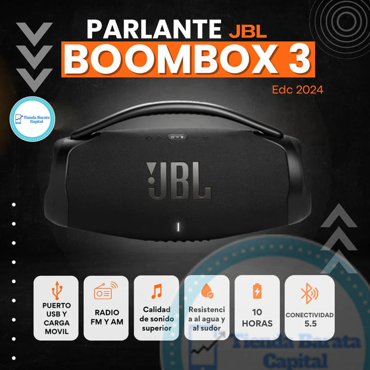 JBL BOOMBOX 3 + Potente Del Mercado - Tienda Barata Capital | La tienda online más grande de Colombia